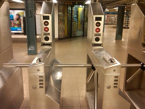 Fourth Avenue and 14th Street subway entrance on Saturday afternoon in Union Square
