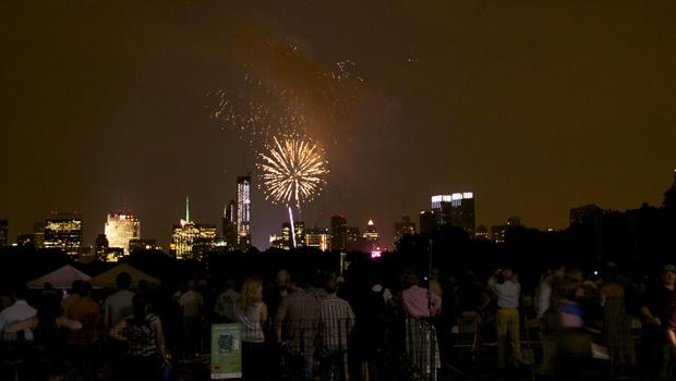 Post-concert fireworks.