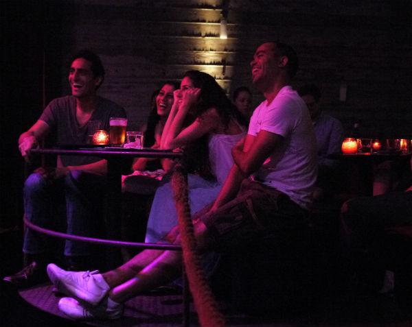 The Kings County audience at Galapagos Art Space in Brooklyn's DUMBO neighborhood.
