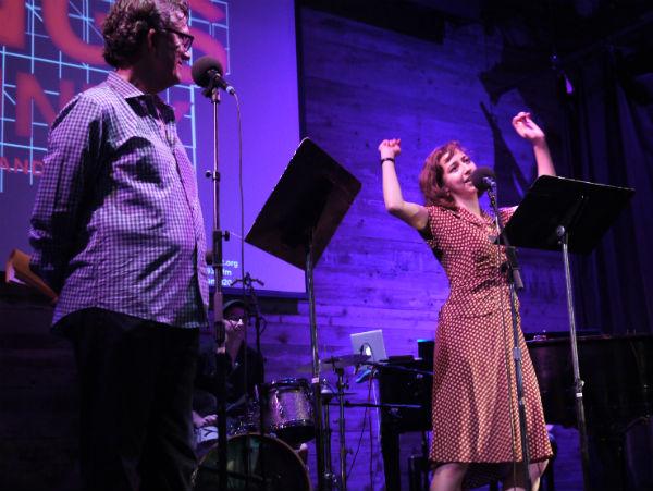 Comedian Kristen Schaal joins Kurt on stage to co-host the show.