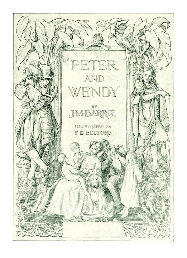 Illustration from Peter and Wendy by F. D. Bedford (published by Charles Scribner's Sons in 1911)