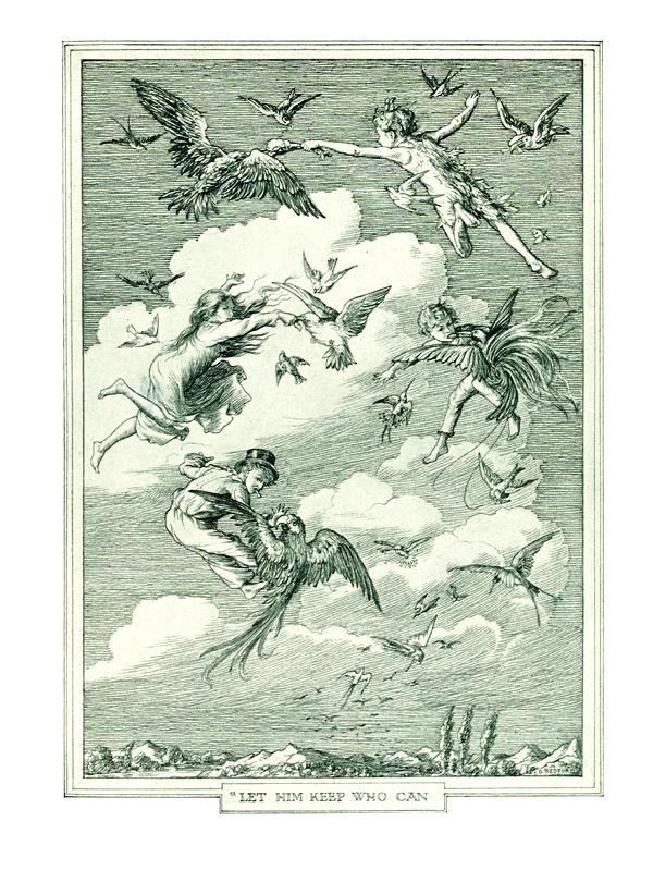 'Let Him Keep Who Can.' Illustration from Peter and Wendy by F. D. Bedford (published by Charles Scribner's Sons in 1911)