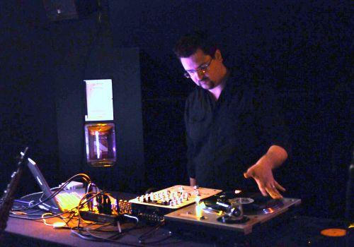 Turntablist Matthew Wright performs opening night Turntablist Matthew Wright performs opening night