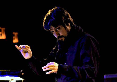 Composer and conductor Filippo Perocco conducting L'arsenale Composer and conductor Filippo Perocco conducting L'arsenale