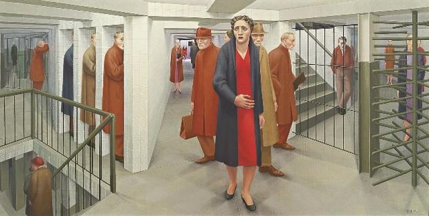 The Whitney's crazy-weird 'Real/Surreal' offered a trippy look at their permanent collection. Above, George Tooker's 'The Subway,' from 1950.