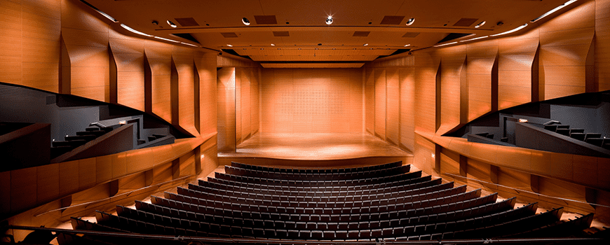 The architects Diller Scofidio + Renfro streamlined Alice Tully Hall and created its distinctive “blush” by lighting thin wood veneer panels from behind with warm rosy lights.