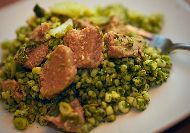 “It’s become one of our favorite meals – made it this time with produce fresh from the Greenmarket.”