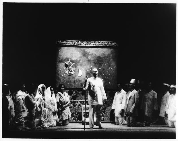 Douglas Perry (featured) in Satayagraha, Phillip Glass, 1981. Photo (detail): Jaap Pieper