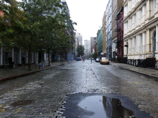 Bond St. in Manhattan on Sunday. Bond St. in Manhattan on Sunday.