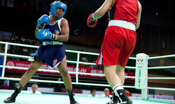 Franchon Crews, the Heavy Hitting Diva, is the only US Team member to sport a skirt. Franchon Crews, the Heavy Hitting Diva, is the only US Team member to sport a skirt.