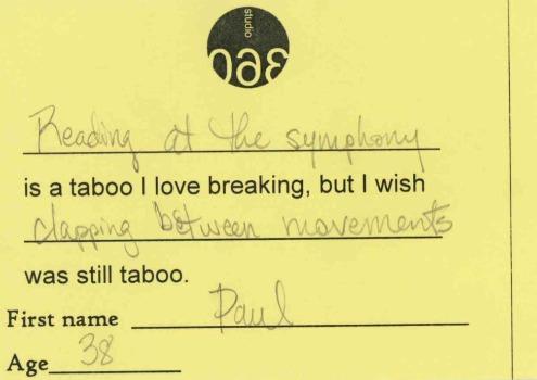 Studio 360 taboos