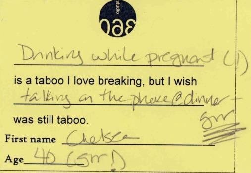 Studio 360 taboos