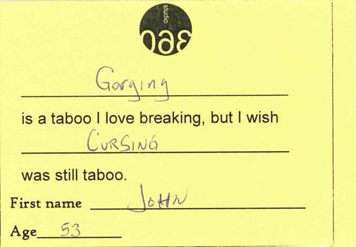 Studio 360 taboos