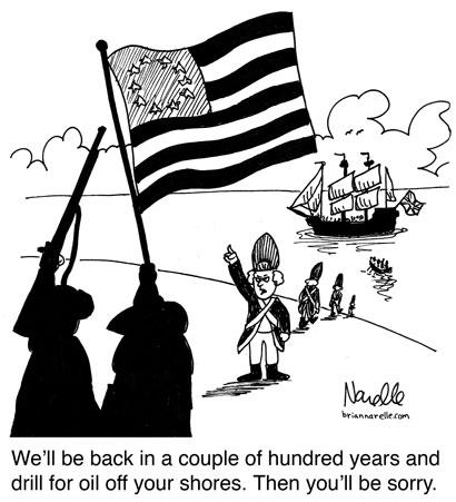 Cartoon Created by Brian Narelle.