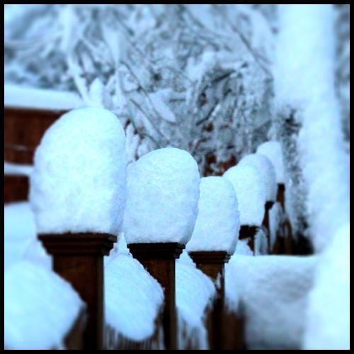 Wintry gateposts in Connecticut on January 27, 2011. Wintry gateposts in Connecticut on January 27, 2011.