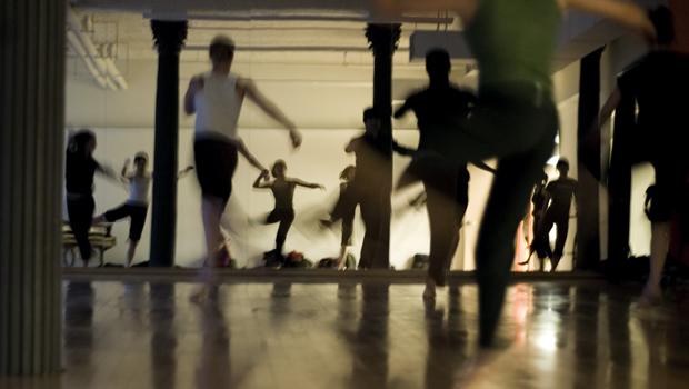 Here, dancers are taking advantage of the ample space at Dance New Amsterdam's current home.