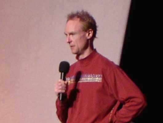 Host John Schaefer at the World Financial Center, 11/12/04.