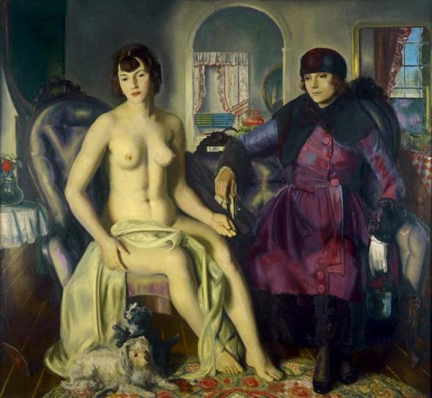 The Brooklyn Museum's 'Youth and Beauty' delighted the senses -- as in George Bellows' 1924 canvas, 'Two Women.'