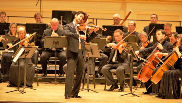Ryu Goto and the Orpheus Chamber Orchestra in Carnegie Hall. Ryu Goto and the Orpheus Chamber Orchestra in Carnegie Hall.