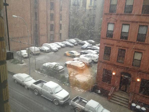 Snow in Harlem. Snow in Harlem.