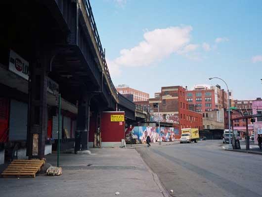 The High Line curves through various neighborhoods.