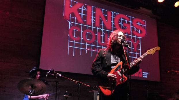 Sean Lennon and Charlotte Kemp Muhl perform as the Ghost Of A Saber Tooth Tiger.