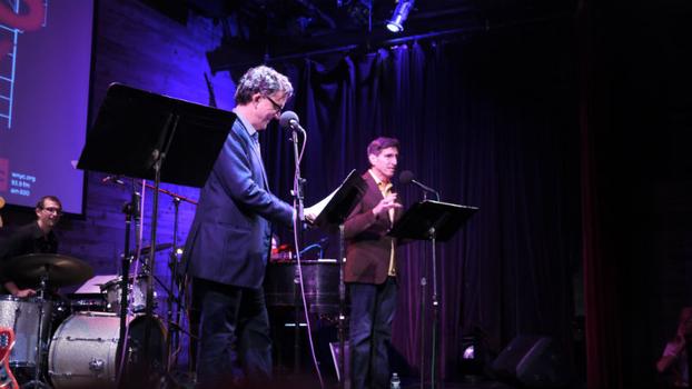 Kurt Andersen talks with Paul Rudnick during the segment 'Gay Stuff with Paul Rudnick.'