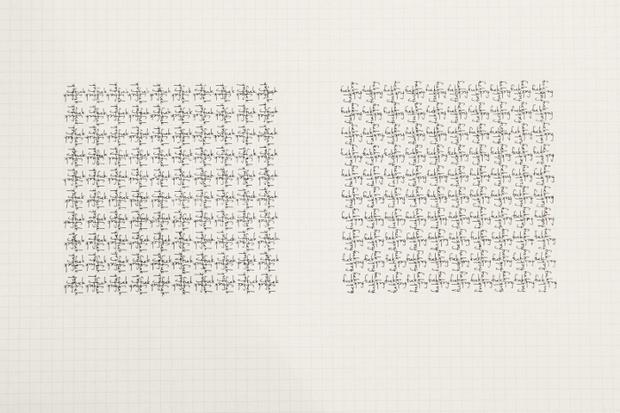The other exhibit at RH is a collection of text-based works -- including 'Fuck Off (Moleskin) 1' by Ken Nicol.