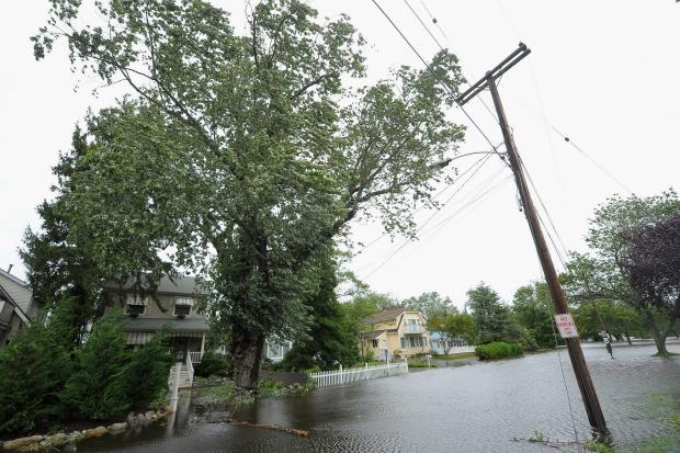 Water from Hurricane Irene causes flooding in neighborhoods on August 28, 2011 in Spring Lake Heights, New Jersey. Water from Hurricane Irene causes flooding in neighborhoods on August 28, 2011 in Spring Lake Heights, New Jersey.