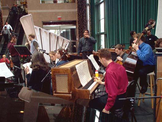 --- Members of Alarm Will Sound in rehearsal, 12/9/03.