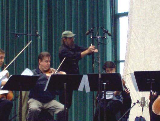 Members of The Chilingirian String Quartet perform Sir John Tavener's 'The Bridegroom,' 10/23/03.