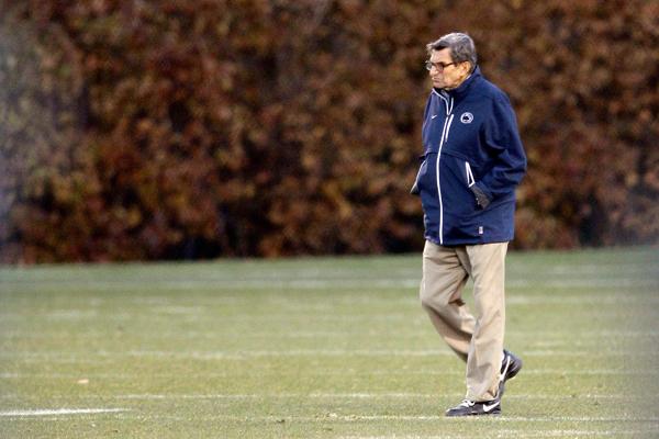 Former Penn State head football coach Joe Paterno