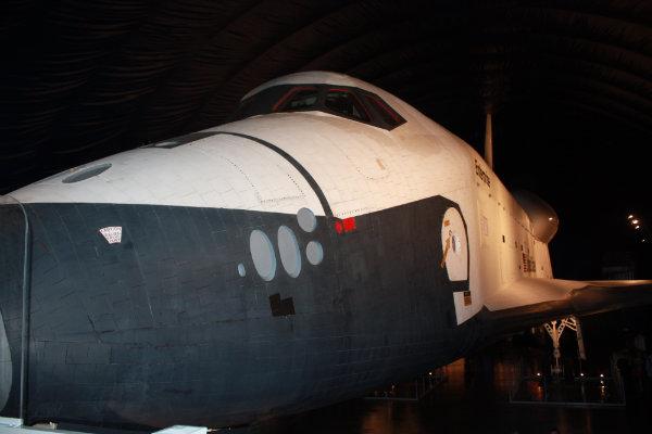 The Enterprise sits in the middle of the pavilion.