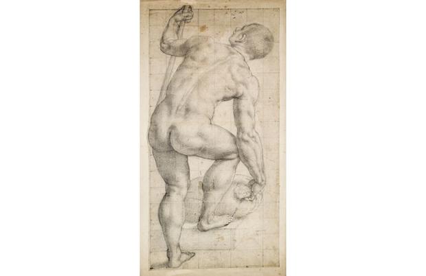 ca. 1565-69
Black chalk, squared in black chalk 18 ¼ x 9 3/16 in. ca. 1565-69
Black chalk, squared in black chalk 18 ¼ x 9 3/16 in.