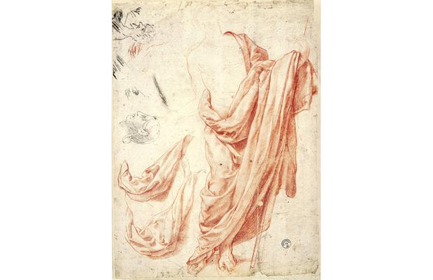 ca. 1528
Red and black chalk, main study glued onto secondary paper support 15 3/16 x 11 1/8 in. ca. 1528
Red and black chalk, main study glued onto secondary paper support 15 3/16 x 11 1/8 in.
