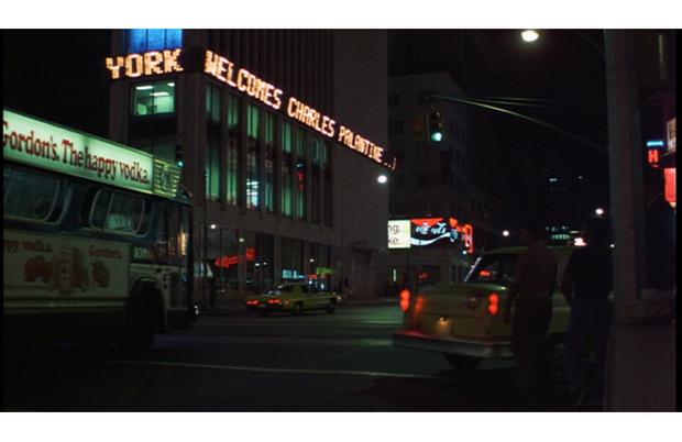 A news ticker on 1 Times Square announces Palantine’s arrival in New York. Notice the ad on the bus. A news ticker on 1 Times Square announces Palantine’s arrival in New York. Notice the ad on the bus.