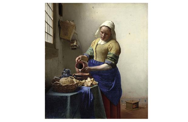 Johannes Vermeer (Dutch, 1632-1675)
The Milkmaid, ca. 1658
Oil on canvas, 45.5 x 41 cm
Rijksmuseum, Amsterdam SK-A-2344 Johannes Vermeer (Dutch, 1632-1675)
The Milkmaid, ca. 1658
Oil on canvas, 45.5 x 41 cm
Rijksmuseum, Amsterdam SK-A-2344