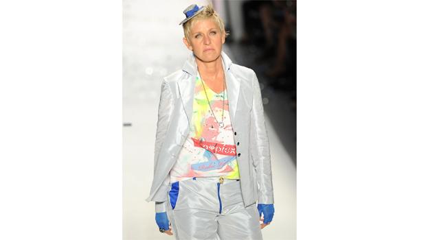 Ellen Degeneres walks the runway at the Richie Rich Spring 2011 fashion show during Mercedes-Benz Fashion Week at The Studio at Lincoln Center on September 9, 2010 in New York City.