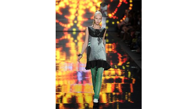 A model walks the runway at the Concept Korea Spring 2011 fashion show during the Mercedes-Benz Fashion Week Spring 2011 Official Coverage at Lincoln Center on September 9, 2010 in New York City.