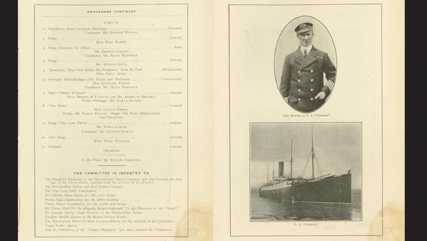 Capt. Rostrum and the S.S. Carpathia.