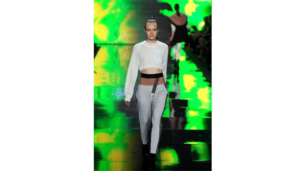 A model walks the runway at the Concept Korea Spring 2011 fashion show during the Mercedes-Benz Fashion Week Spring 2011 Official Coverage at Lincoln Center on September 9, 2010 in New York City.