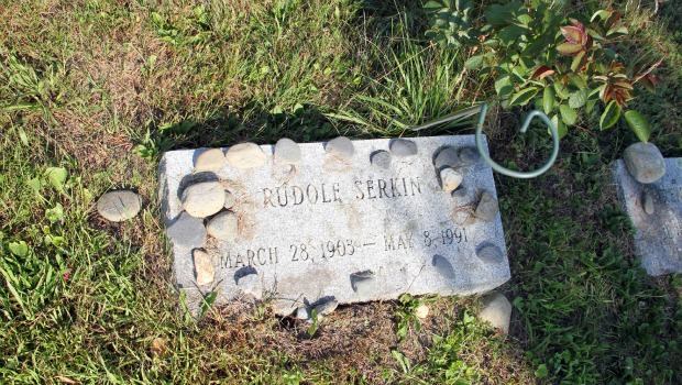 Rudolph Serkin is Buried at Christ Church Cementary in Guilford, Vermont