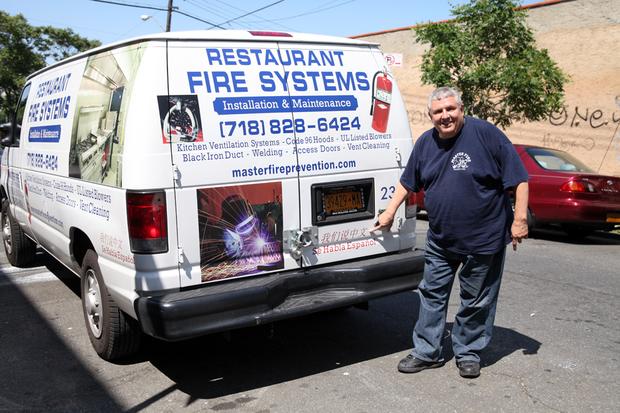 Peter Martinez Jr. with his truck.