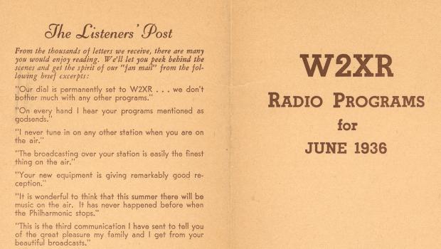 Listen Live to WQXR, New Sounds, Operavore, and WQXR's American Standards, WQXR