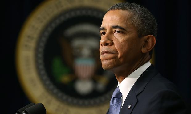 U.S. President Barack Obama speaks about the about progress in the economy since the financial crises that happened five years ago, in the Rose Garden at the White House on September 16, 2013.