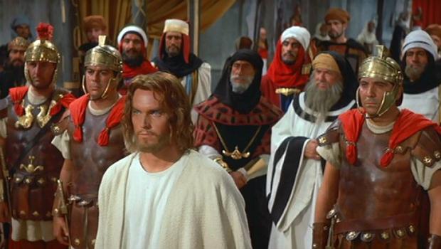 'King of Kings' (1961) starring Jeffrey Hunter as Jesus and Robert Ryan as John the Baptist 'King of Kings' (1961) starring Jeffrey Hunter as Jesus and Robert Ryan as John the Baptist