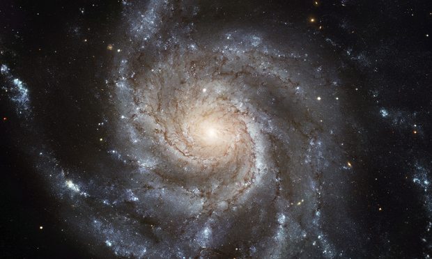 The galaxy Messier 101, nicknamed the Pinwheel Galaxy, lies in the northern circumpolar constellation, Ursa Major (The Great Bear), at a distance of about 21 million light-years from Earth.