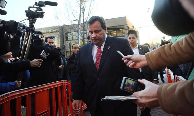 New Jersey Gov. Chris Christie enters the Borough Hall in Fort Lee to apologize to Mayor Mark Sokolich on January 9, 2014 in Fort Lee, New Jersey. New Jersey Gov. Chris Christie enters the Borough Hall in Fort Lee to apologize to Mayor Mark Sokolich on January 9, 2014 in Fort Lee, New Jersey.