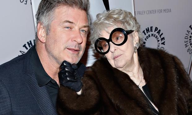 Actors Alec Baldwin and Elaine Stritch attend a screening of 'Elaine Stritch: Shoot Me.' Stritch also played Baldwin's mother on the NYC show '30 Rock.' She died on July 17th, 2014 at the age of 89.