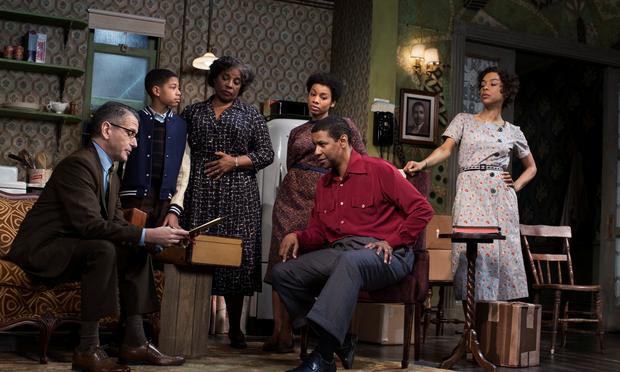 David Cromer, Bryce Clyde Jenkins, LaTanya Richardson Jackson, Anika Noni Rose, Denzel Washington, Sophie Okenedo in Lorraine Hansberry's 'A Raisin in the Sun,' at the Ethel Barrymore Theatre. David Cromer, Bryce Clyde Jenkins, LaTanya Richardson Jackson, Anika Noni Rose, Denzel Washington, Sophie Okenedo in Lorraine Hansberry's 'A Raisin in the Sun,' at the Ethel Barrymore Theatre.